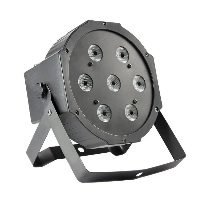 

EU Plug 7 LED 4-in-1 Par Light Stage Light Voice-control Projector Lamp Lighting 7 *10W for DJ KTV Party Wedding Events Club