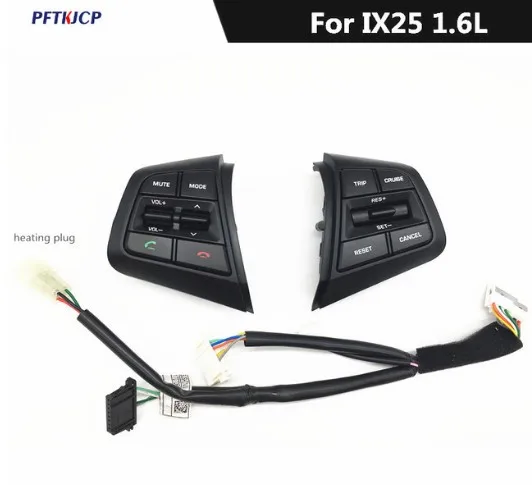 PUFEITE для Hyundai ix25(creta) 1,6 л круиз отмена переключатель рулевого колеса правая Боковая кнопка - Цвет: 1.6