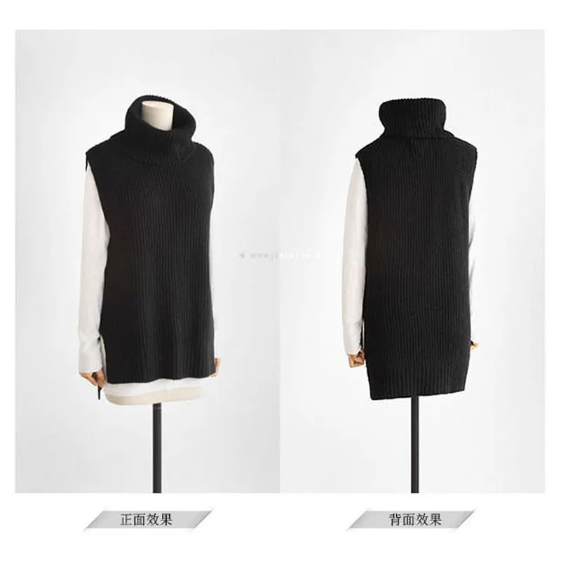 US $38.67 39% OFF|2018 Women Turtleneck Sweaters Winter Sleeveless Knitted Vest Gilet Spring Autumn Thicken Wool Cashmere Sweater Female US $38.67 39% OFF|2018 Women Turtleneck Sweaters Winter Sleeveless Knitted Vest Gilet Spring Autumn Thicken Wool Cashmere Sweater Female