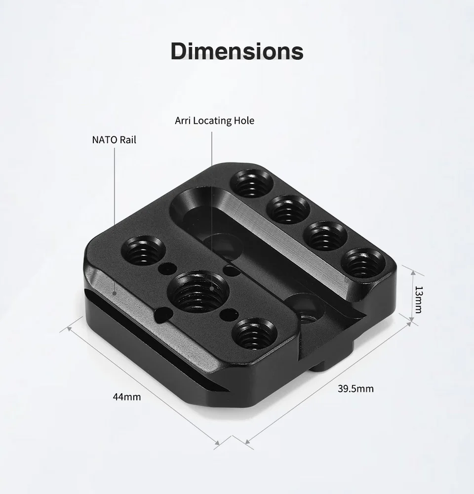 Монтажная пластина для камеры SmallRig для DJI Ronin S& для Ronin-SC W/Nato Rail Arri, устанавливающая отверстия Fr, Волшебная рукоятка, прикрепляемая 2214