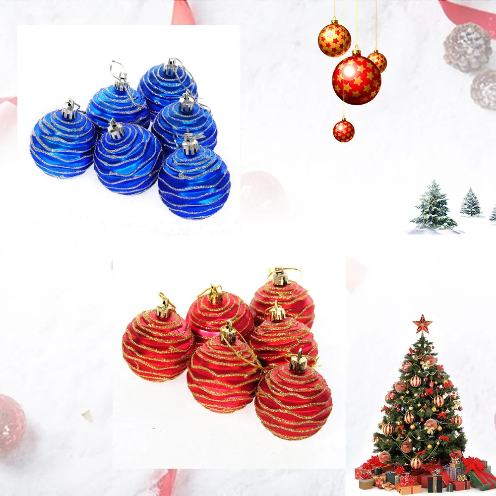 

Christmas Tree Ball Ornament Hanging Baubles Decoration for home Xmas Party Balls Decor navidad new Year Arbre de noel Cute L*5