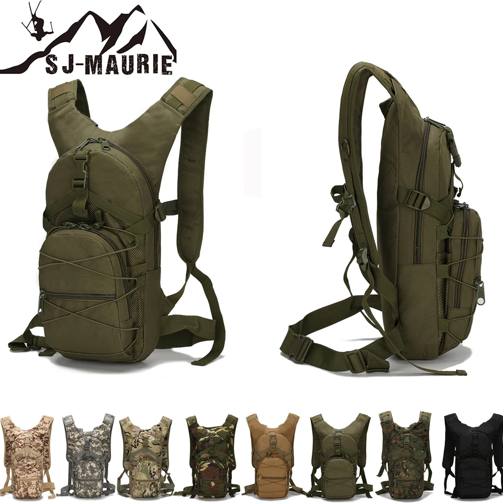 

SJ-Maurie Tactical Backpack Military Rucksack Hiking Bicycle Backpacks 8 Colors Outdoor Sports Cycling Climbing Camping Bag 15L