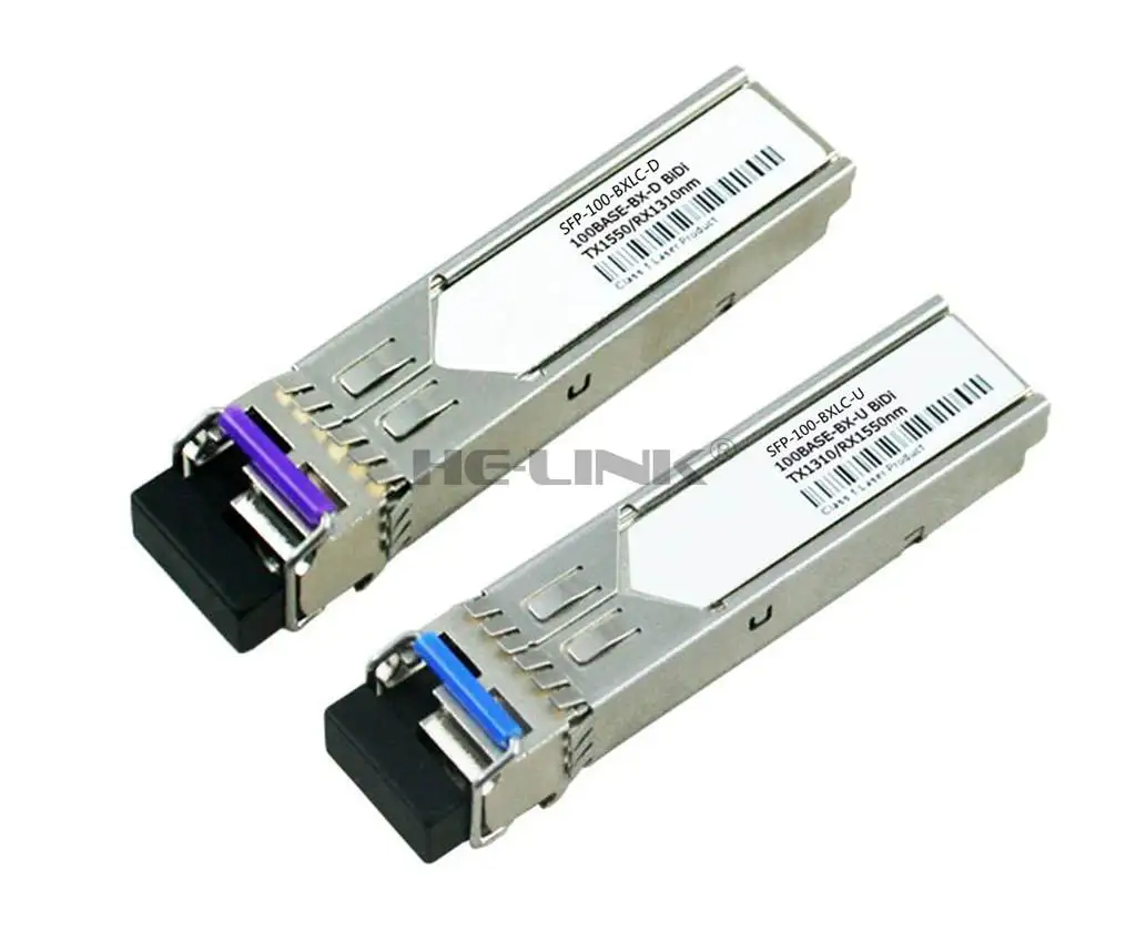 

LODFIBER SFP-100-BXLC-D/SFP-100-BXLC-U Alcatel-Lucent Compatible 100M 1310/1550nm BiDi 10km Transceiver