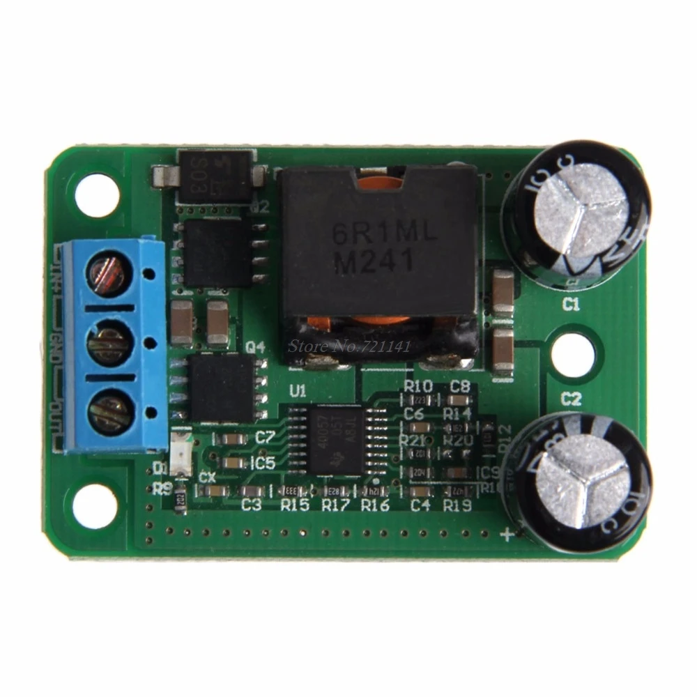 

1Pc x 24V/12 V To 5V/5A 25W DC-DC Synchronous Buck Step Down Module Converter Integrated Circuits