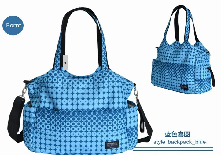 Новые модные Водонепроницаемые многофункциональные детские сумки для подгузников, большая Вместительная дорожная сумка для мамы, мамы, мамы - Цвет: blue