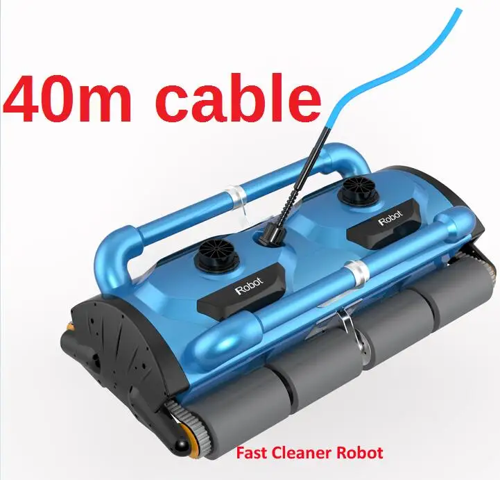 Автоматический робот-пылесос для скалолазания на стену, плавательное оборудование для чистки бассейна, Роботизированный робот для большого бассейна 1000-1500M2 - Цвет: 40m cable