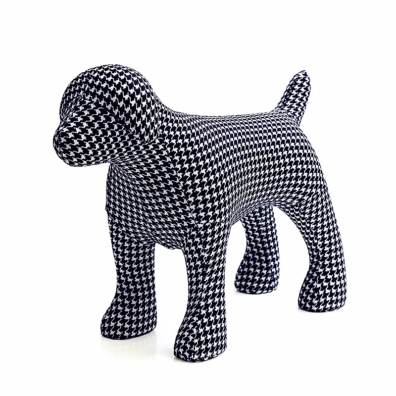 

Cartoon Dogs Animals Cloth Dog Statue Craftwork Show Window Decoration Gift Purely Manual, Living Room European Style L2769