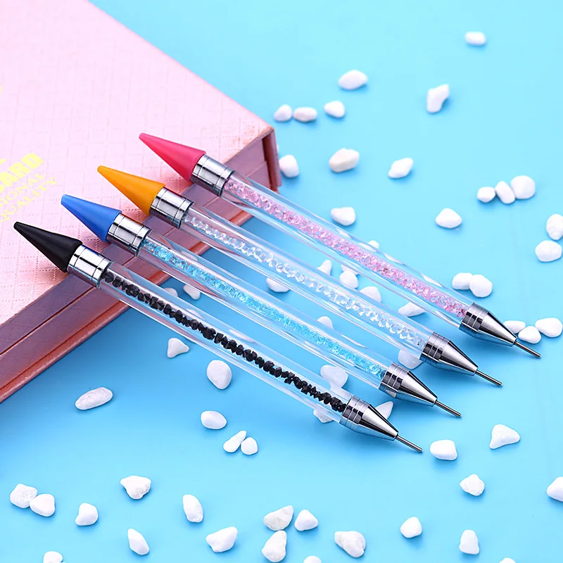 

Dual-ended Dotting Pen Nail Pen Tools Rhinestone Studs Picker Wax Pencil Crystal Beads Handle Nail Art Tool Women Dotting Tool