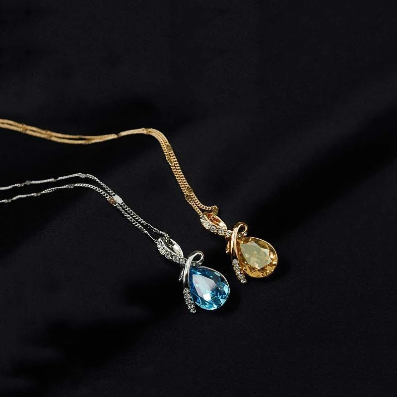 Женский ювелирный комплект из колье серёг и браслета|sets pendant|jewelry sets pendantcrystal jewelry