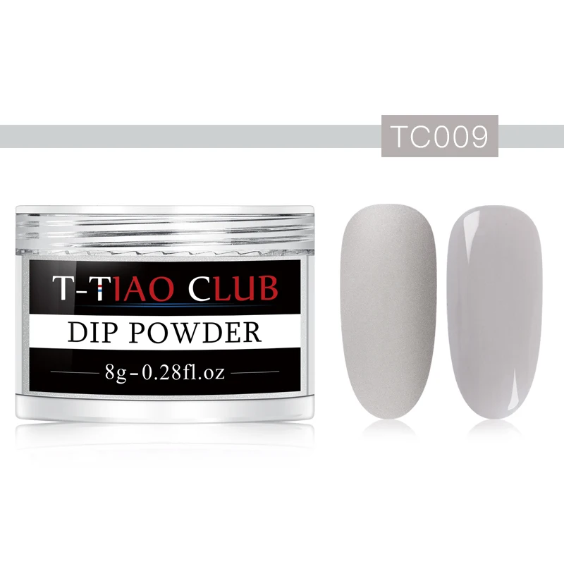 T-TIAO CLUB Dipping Nail Powders Gradient French Nail Natural Color Holographic Glitter Without Lamp Cure Nail Art Decorations - Цвет: AAS03803