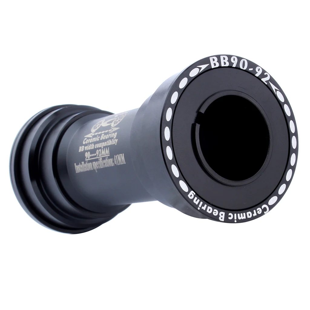 MTB Bike BB 90-92 Bottom Bracket Crank Crankset Axis Shaft with Spacer and Diameter Adapter Converting Bushing