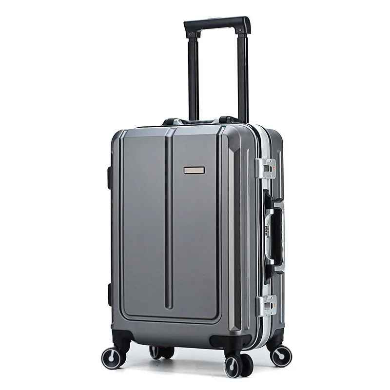 

New Aluminum frame universal wheel luggage password box trolley case