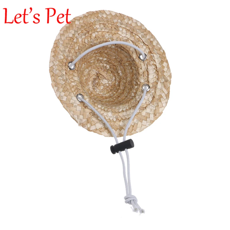 

Pet Sombrero Hat Hawaiian Style Dog Cat Hat Small Pet Outdoor Accessories Hiking Pet Products Small/Large Dogs Hats