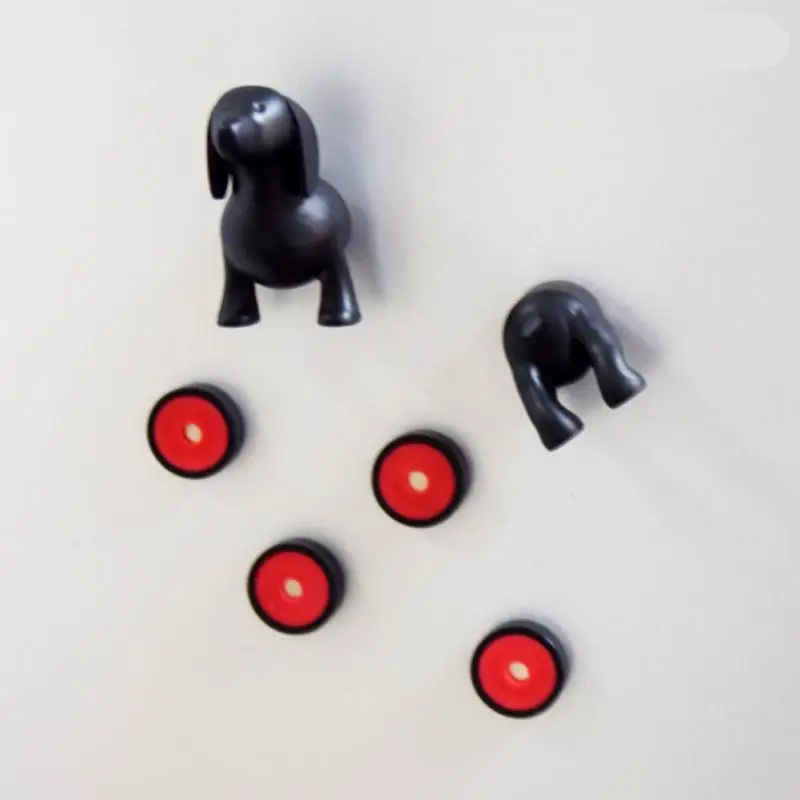 

Cartoon Cute Dachshund Lucky Dog Fridge Magnet for Home Kitchen Card Message Tips Magnetic Removable Stickers Aimant Frigo A15