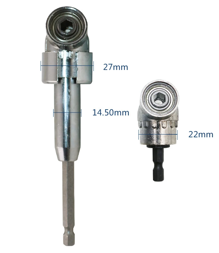 105 градусов расширение гнездо отвертки держатель адаптер Регулируемая биты насадки для отвертки прямым углом голову DT6