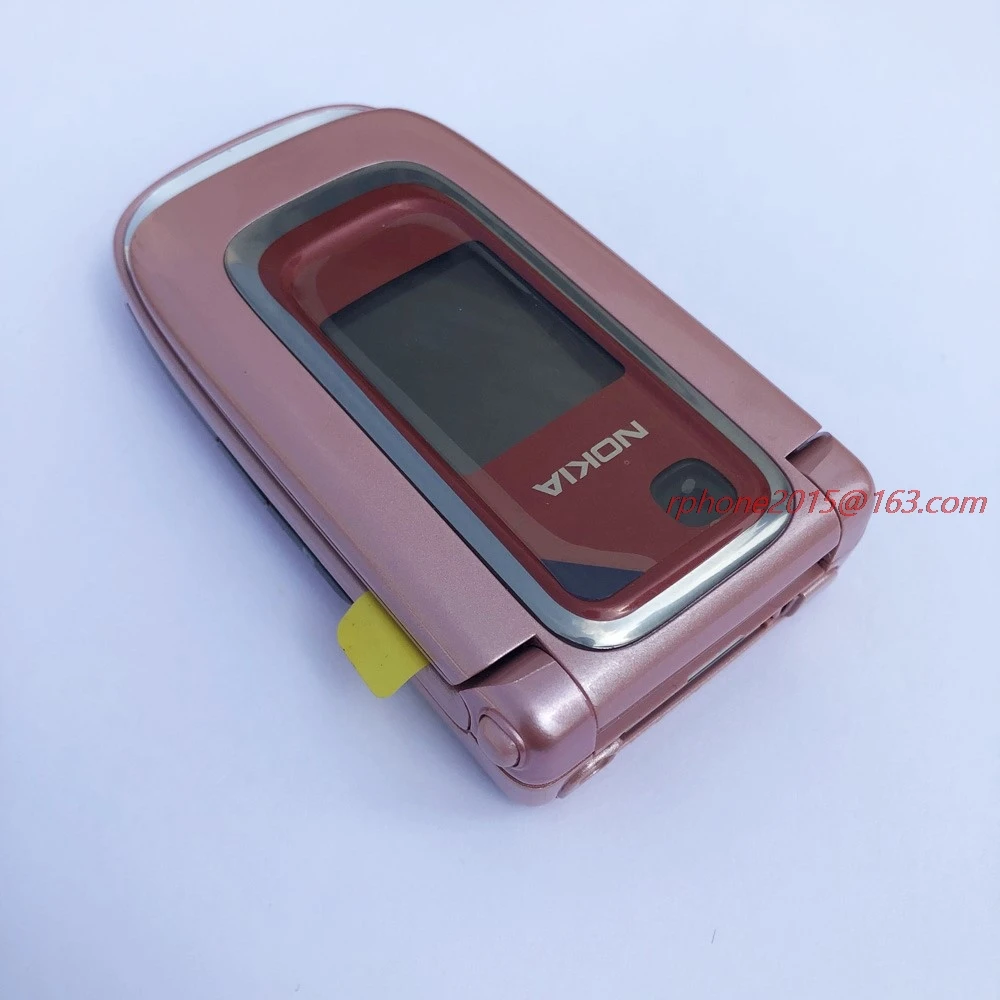 Nokia 6131 Refurbished  Mobile Phone Pink 2G GSM Flip Phone & English Arabic Hebrew Russian Keyboard Original Unlocked iphone 12 refurbished