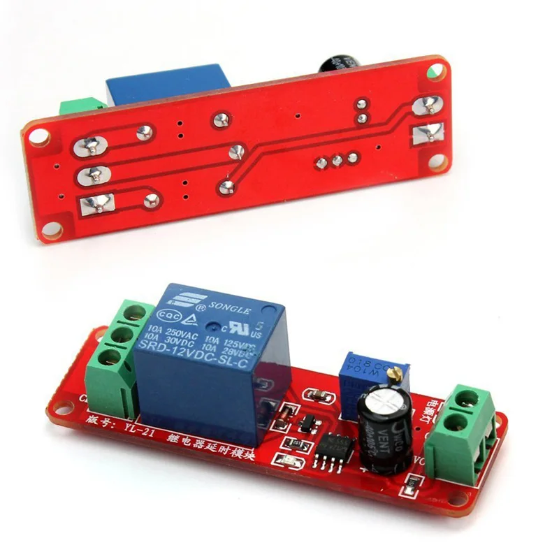 DC12V Потяните таймер задержки переключатель Регулируемый релейный модуль 0 до 10 секунд T1098 ALI88