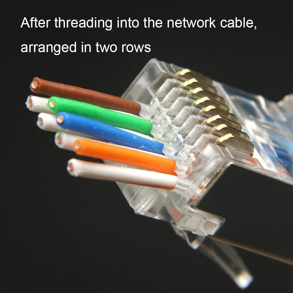 Xintylink rj45 разъем cat6 сетевой разъем 8p8c stp rj 45 мужской экранированный позолоченный 50 шт. 100 для XL 1,2 мм cat 6 ethernet кабель