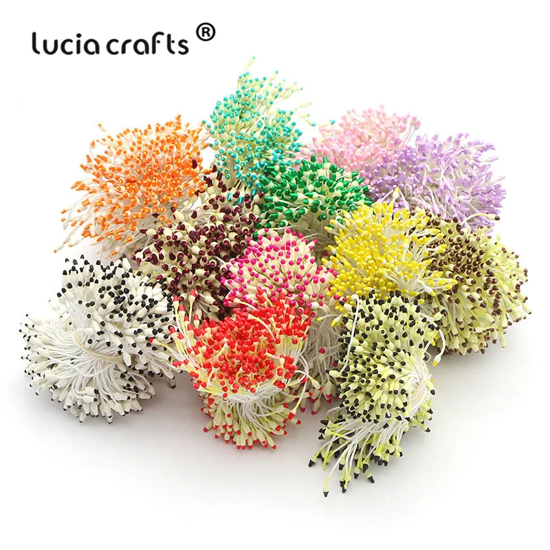 Lucia crafts 288 шт./лот цветы с тычинками 60 мм искусственный цветок ручной работы для
