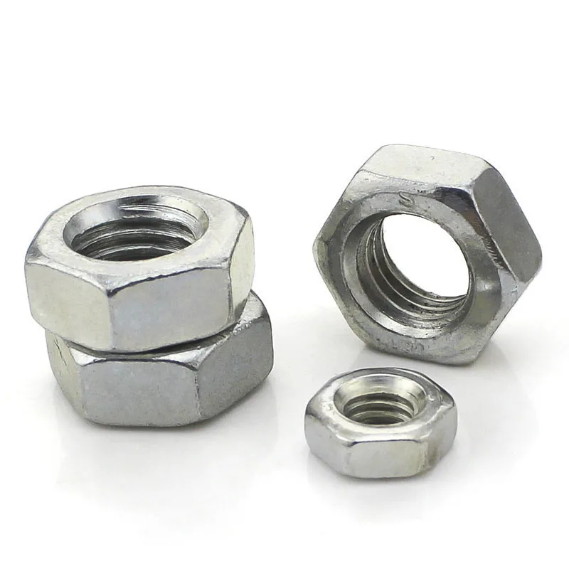 M2/M3/M4/M5/M6/M8/M10 White Zinc Hex Nut / Screw Mother / Screw Capin