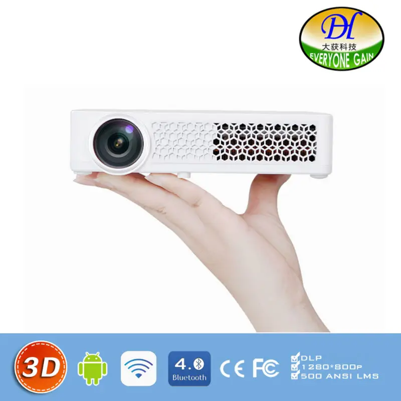 DH 3DAi Top Quality 3D LED Android Multimedia font b Projector b font Business Sharing font