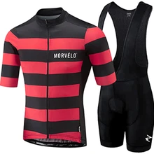 Morvelo майки для велоспорта летний комплект велосипедные шорты комплект Ropa Ciclismo быстросохнущая профессиональная команда Джерси Майо для велоспорта 9d гелевая накладка