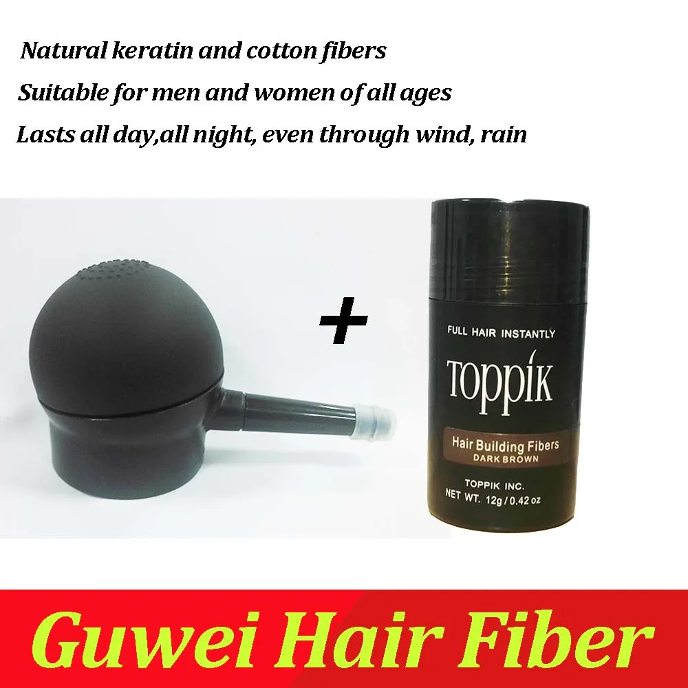 Toppik Hair Building Fibers Starter Set With Spray Applicator 12g