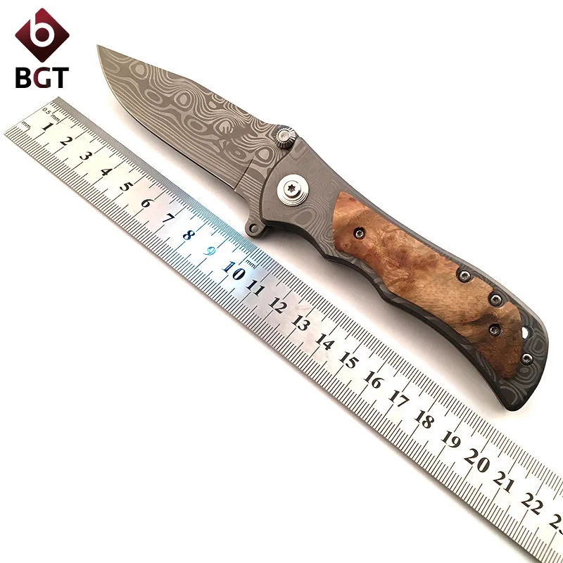 Hunting Survival Folding Pocket Knife Utility Steel ...