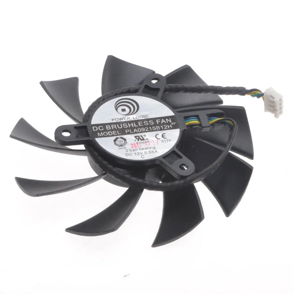 POWERLOGIC PLA09215B12H 87mm 12V 0.55A 4Wire Computer Heatsink Cooling ...
