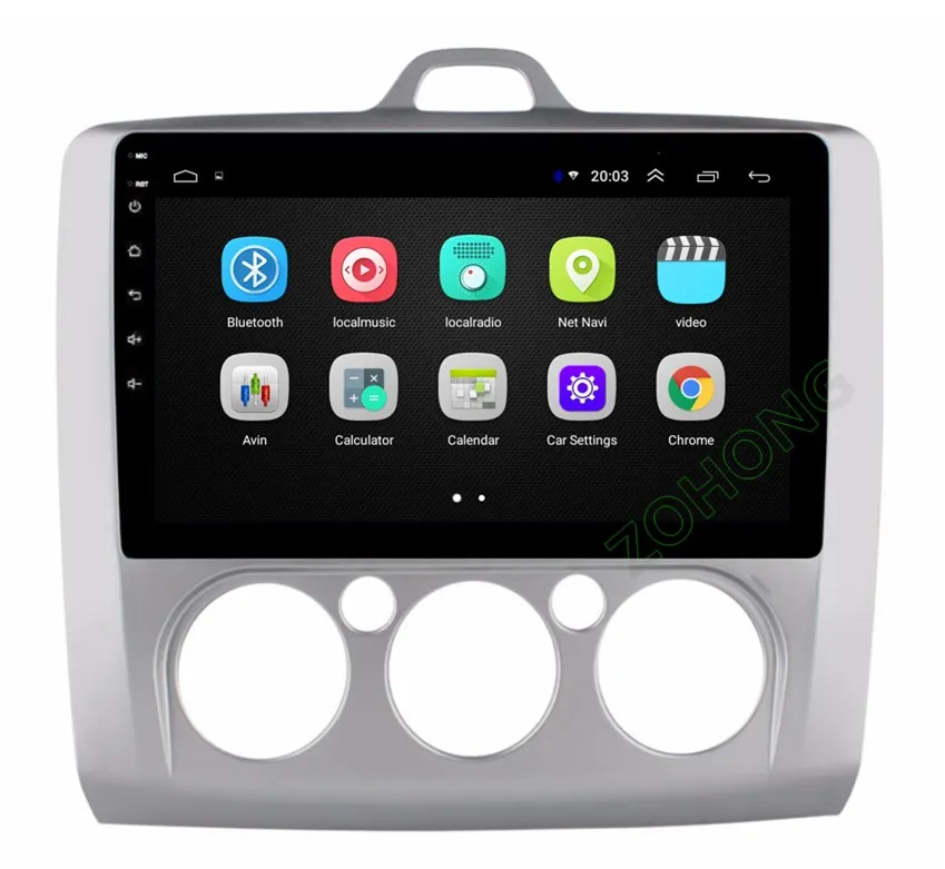 Flash Deal 2.5D Android 9.0 car dvd Multimedia player GPS for for Ford Focus 2 2004 2005 2006 2007 2008 2009 2010 2011 navigation Radio BT 28