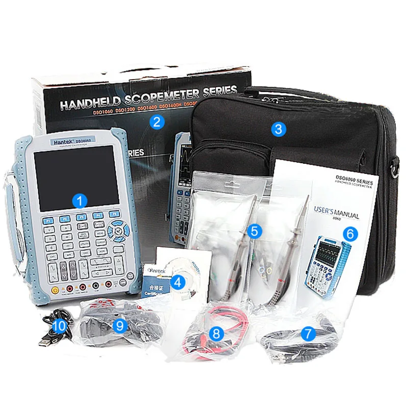 Fiveinone Handheld Oscilloscope Dmm/ Spectrum Analyzer/frequency