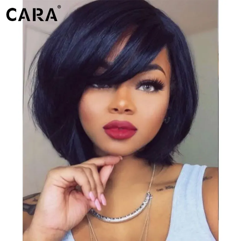 Short Human Hair Wigs Straight Bob Wig 8A Full Lace Human Hair Wigs For