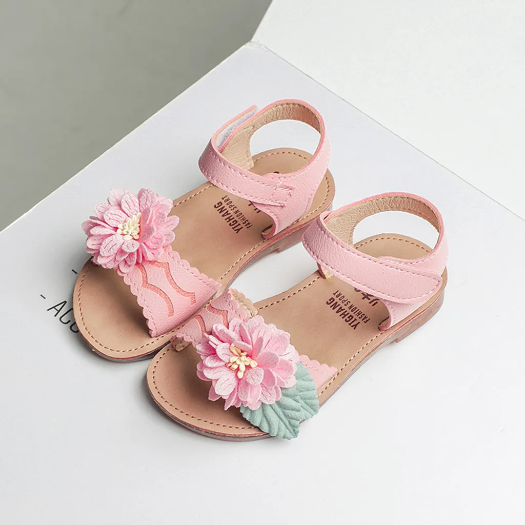 

Children's shoes 2019 Summer new kids shoes Lovely flower shoes Fashion girl sandals Magic baby shoes for kiad 21-36 #XTN