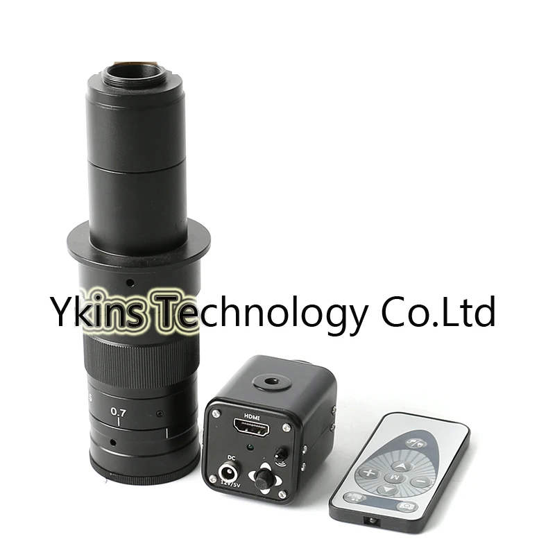 

HD 1080 60F / S PHDMI Industrial Video Microscope Camera + IR Remote Control + 180X / 300X C-Mounting Lens, Repair Iphone PCB