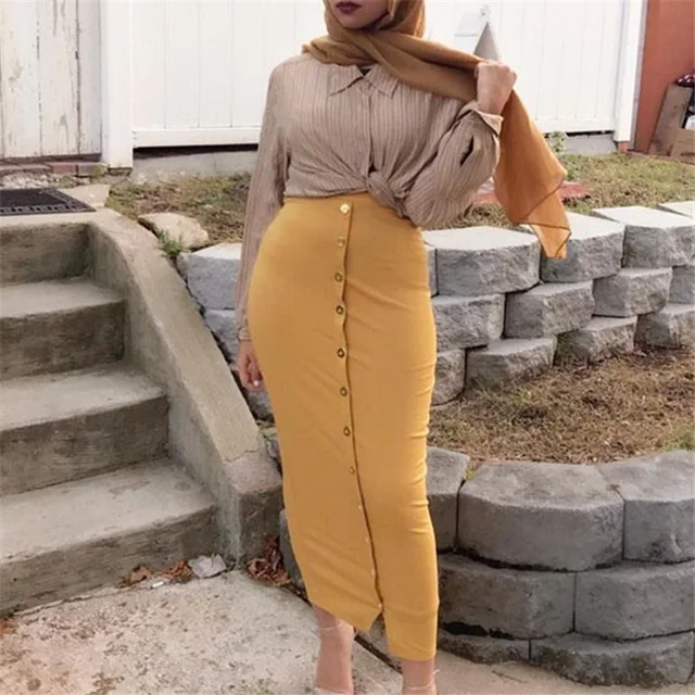 Modest Turkish Skirts Long Islamic Skirts Muslim Ladies Clothing Islam