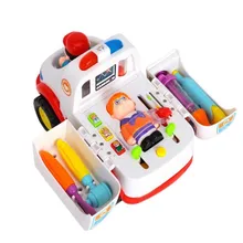 Игрушечная скорая помощь электронное музыкальное освещение Универсальное автомобильное домашнее Медицинское оборудование для детского электромобиля многофункциональное для игры в доктора