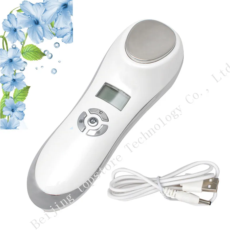 

100% High Quality Beauty Machine Handheld Skin Firming Device Skin Rejuvenation Sonic Hot Cooling System