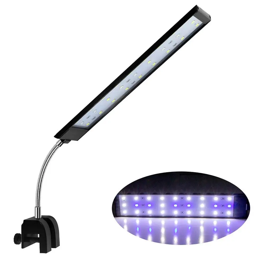 

New AU/EU/UK/US Plug Clip Aquarium LED Light Waterproof Fish Tanks Aquatic Lamp