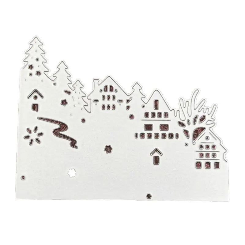 

OOTDTY Carbon Steel Cutting Die Embossing Stencil Mold For DIY Christmas Art Handcraft Card Decor