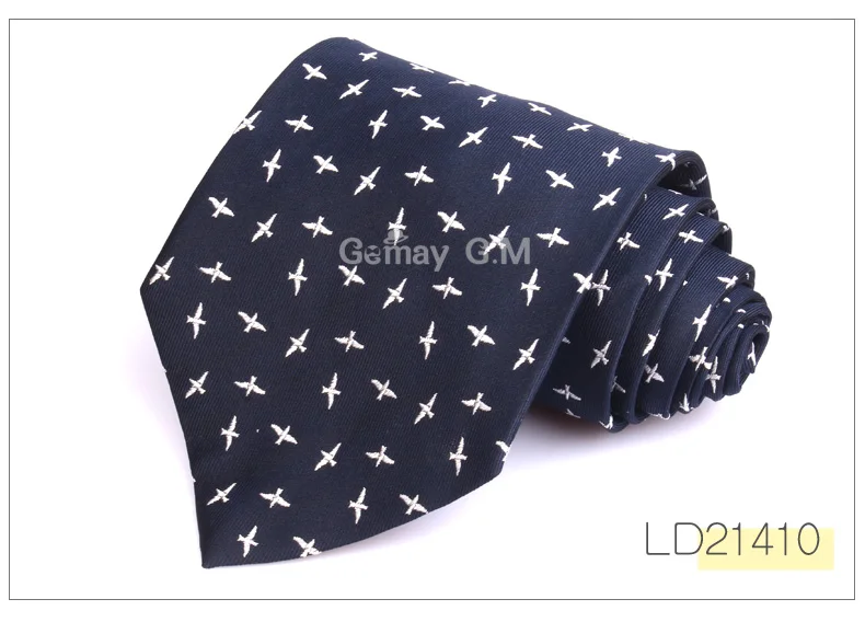 Классические шелковые галстуки для мужчин деловые жаккардовые тканые галстуки клетчатые полосатые мужские галстуки для свадебных подарков мужские галстуки с шеей 10 см Ширина - Цвет: LD21410