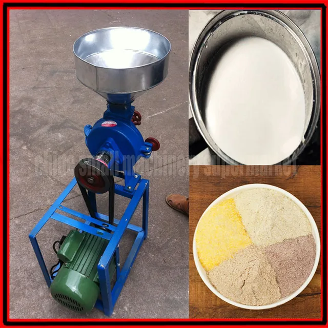 Factory price high efficiency 100kg/h Commercial Grain mill, dry and