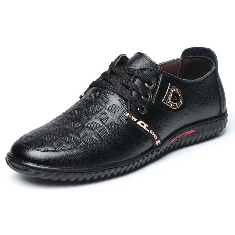 LAISUMK/мужская повседневная обувь; коллекция года; сезон весна; на шнуровке; очень удобная дышащая обувь из натуральной кожи; модная мужская обувь для отдыха для вождения