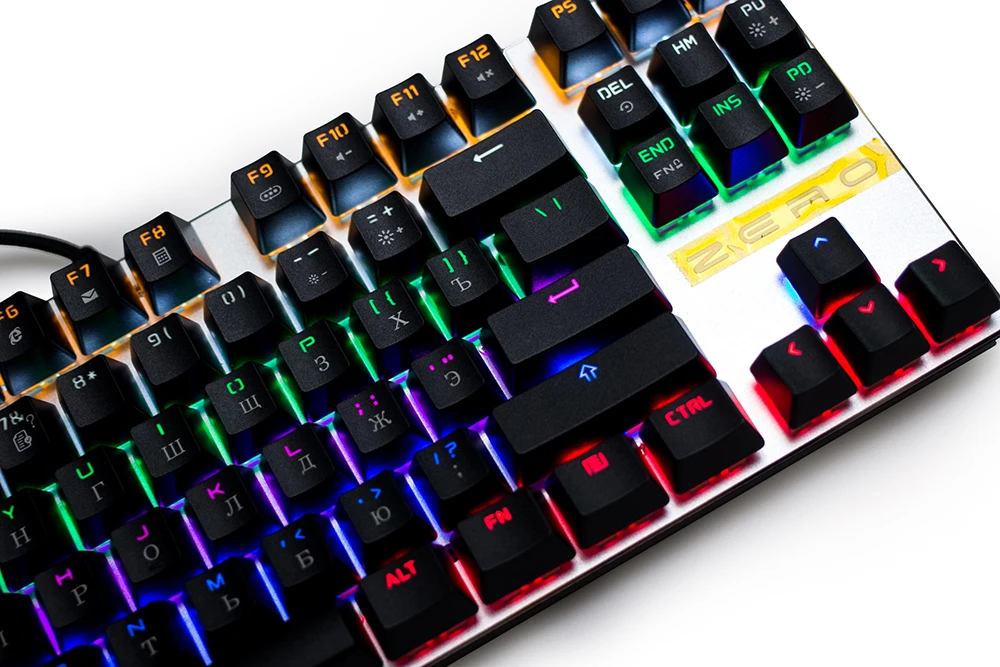 Электронная Спортивная игровая механическая клавиатура RGB светодиодный эргономичный дизайн Pro Gamer клавиатура английская Русская раскладка