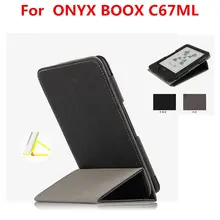 Cuero de la PU funda de lector para gestion de C67ML protección eBook soporte Protector de cubierta para BOOX la C67ML Carta 2 6 ''casos