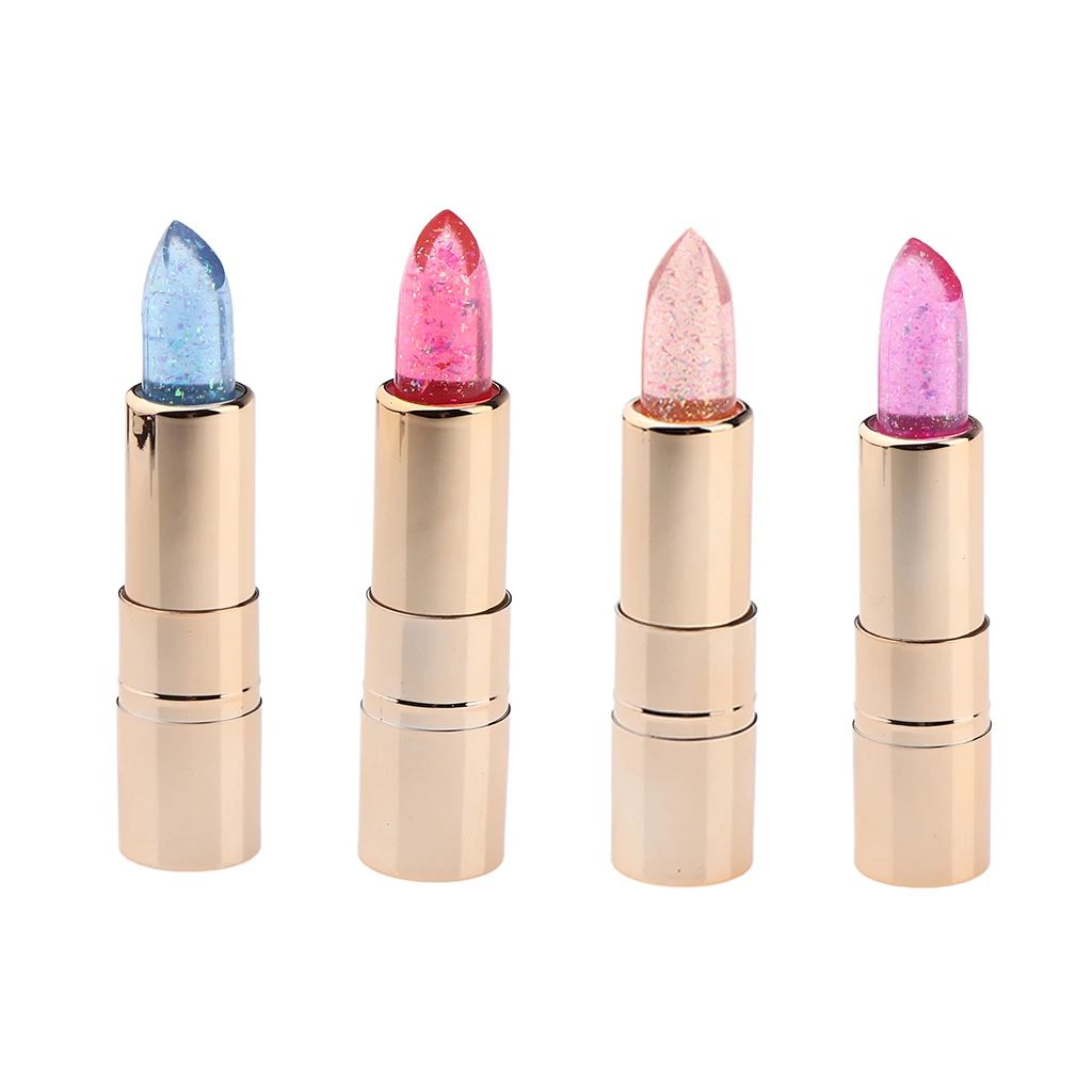 Jelly Lipstick Color Changing Lip Gloss Moisturizer Lip Balm Long Lasting Makeup Lip Tint