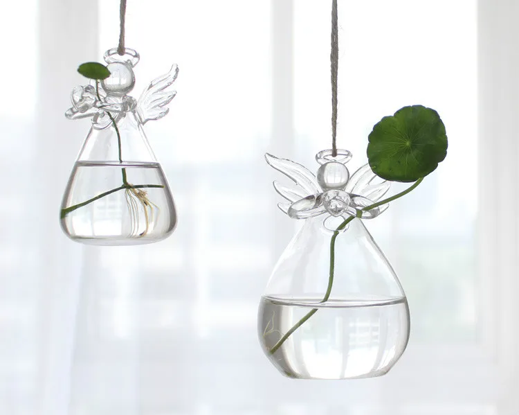 T подвесная стеклянная ваза террариумные вазы гидропоники цветок прозрачный контейнер украшение дома аксессуары современные растения бутылка