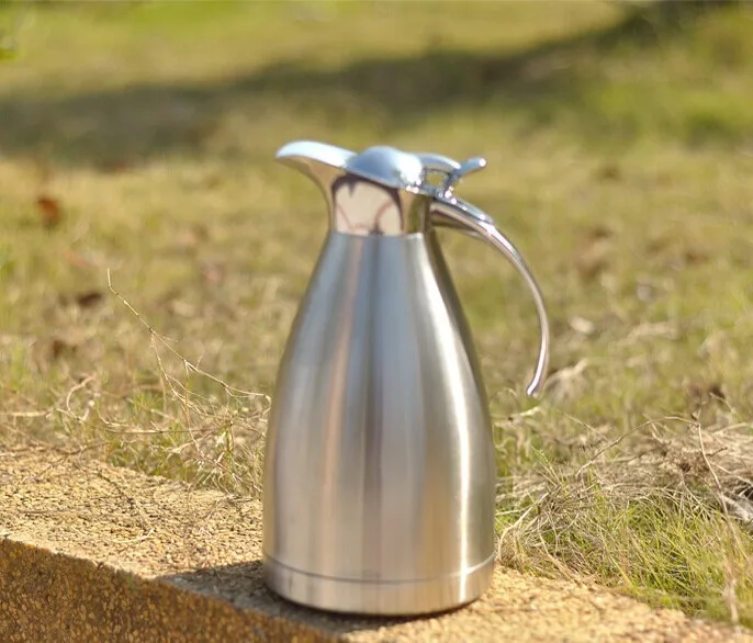 1500ML Stainless steel double deck vacuum coffee pot French Coffee