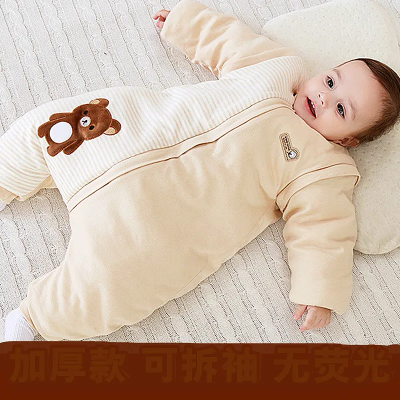 

Baby Sleeping Bag Autumn Winter Thickening Legs Color Cotton Baby Children Anti-kicking Children's Clothing Sleeping Sacks