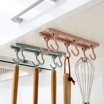 

Kitchen Plastic Wardrobe Cabinet Storage rack Small objects kitchenware Clean sponge hook shelves bathroom accessories