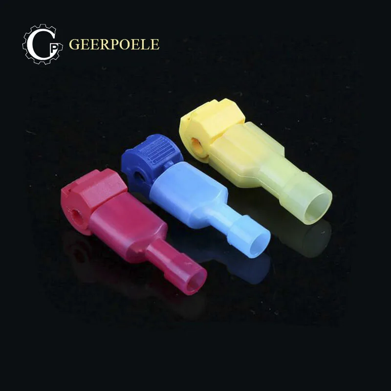 

30 pcs/lot T-type 10 Red 10 Blue 10 Yellow Splice Terminals Line Branch Free Break Line Main Wiring Clip Connector